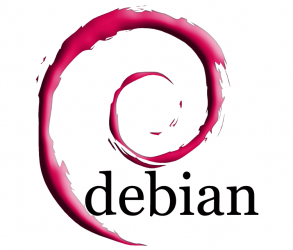 Debian logo.