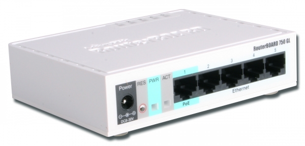 Mikrotik rb750gl.